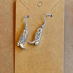 Cowboy boot earrings